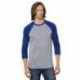 Bayside BA9525 Unisex Three-Quarter Sleeve Raglan T-Shirt