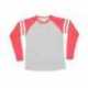 LAT 6934 Men's Gameday Mash-Up Long Sleeve Fine Jersey T-Shirt