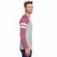 LAT 6934 Men's Gameday Mash-Up Long Sleeve Fine Jersey T-Shirt