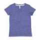 LAT 3591 Ladies V-Neck Harborside Melange Jersey T-Shirt