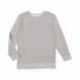 LAT 6965 Adult Harborside Melange French Terry Crewneck with Elbow Patches