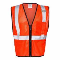 Kishigo 1519-1520 Single Pocket Zipper Mesh Class 2 Vest