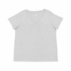 LAT 3817 Ladies Curvy V-Neck Fine Jersey T-Shirt