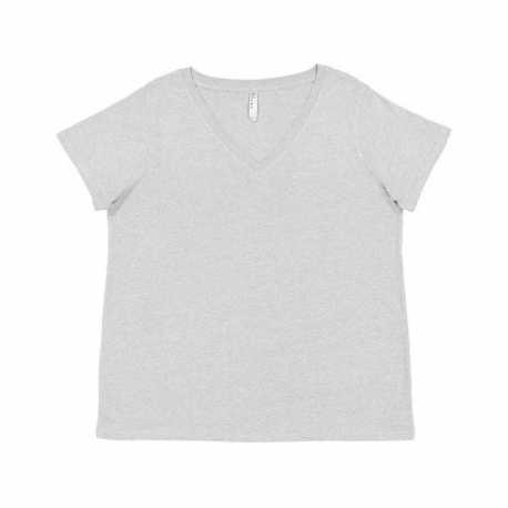 LAT 3817 Ladies Curvy V-Neck Fine Jersey T-Shirt