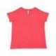 LAT 3817 Ladies Curvy V-Neck Fine Jersey T-Shirt