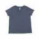 LAT 3817 Ladies Curvy V-Neck Fine Jersey T-Shirt