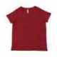 LAT 3817 Ladies Curvy V-Neck Fine Jersey T-Shirt