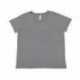 LAT 3817 Ladies Curvy V-Neck Fine Jersey T-Shirt