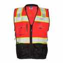 Kishigo S5002-5003 Premium Black Series Surveyors Vest