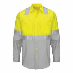 Red Kap SY14 Enhanced & Hi-Visibility Long Sleeve Work Shirt