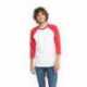 Next Level Apparel 6251 Unisex CVC Three-Quarter Sleeve Raglan Baseball T-Shirt