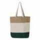 Q-Tees Q125900 11L Tri-Color Tote