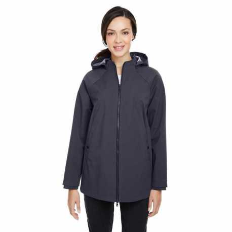 North End NE718W Ladies City Hybrid Soft Shell Hooded Jacket