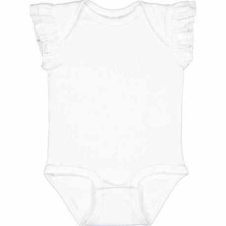 Rabbit Skins 4439 Infant Flutter Sleeve Bodysuit