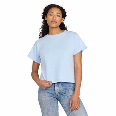 US Blanks US531OR Ladies Organic Baby Rib Crop T-Shirt