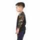 Shaka Wear SHRAGCY Youth Three-Quarter Sleeve Camo Raglan T-Shirt