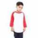 Shaka Wear SHRAGY Youth Three-Quarter Sleeve Raglan