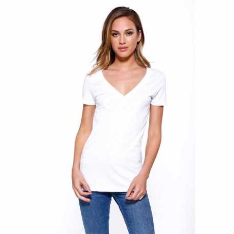 StarTee ST1412 Ladies CVC V-Neck T-Shirt