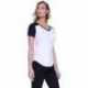 StarTee ST1432 Ladies CVC Varsity V-Neck T-Shirt