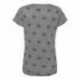 Code Five 3629 Women's Star Print Scoop Neck Tee