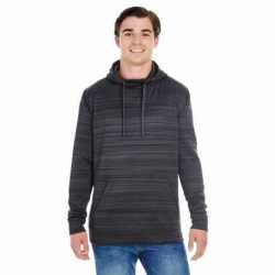 J America JA8661 Adult Odyssey Striped Poly Fleece Pullover Hood