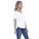 StarTee ST1422 Ladies CVC Slit V-Neck T-Shirt