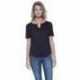 StarTee ST1422 Ladies CVC Slit V-Neck T-Shirt