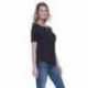 StarTee ST1422 Ladies CVC Slit V-Neck T-Shirt