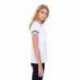 StarTee ST1433 Ladies CVC Striped Varsity T-Shirt