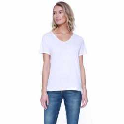 StarTee ST1823 Ladies Cotton/Modal Open V-Neck T-Shirt