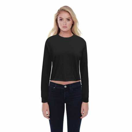 StarTee ST1170 Ladies Long-Sleeve Crop Boyfriend T-Shirt