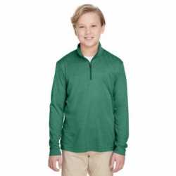 Team 365 TT31HY Youth Zone Sonic Heather Performance Quarter-Zip