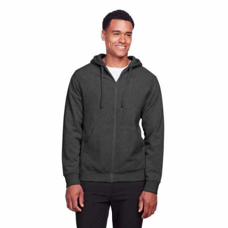 Team 365 TT95 Men's Zone HydroSport Heavyweight Full-Zip Hooded Sweatshirt