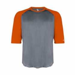 Badger 2133 Youth B-Core 3/4 Sleeve Baseball T-Shirt