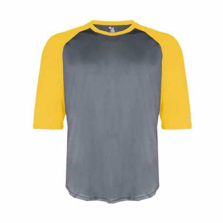 Badger 2133 Youth B-Core 3/4 Sleeve Baseball T-Shirt