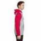 Team 365 TT96CB Unisex Zone HydroSport Heavyweight Colorblock Hooded Sweatshirt