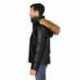 Threadfast Apparel 397J Unisex Vegan Leather Puffer Jacket