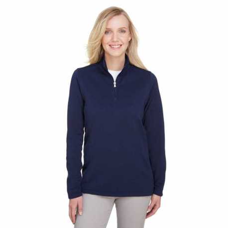 UltraClub UC792W Ladies Coastal Pique Fleece Quarter-Zip