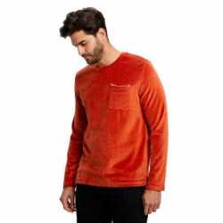 US Blanks US5594 Unisex Velour Long Sleeve Pocket T-Shirt