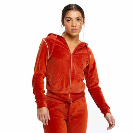 US Blanks US565 Ladies Velour Full-Zip Hoodie