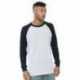 Bayside 8211 Men's Heavyweight Waffle Knit Thermal Raglan