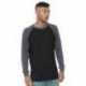 Bayside 8211 Men's Heavyweight Waffle Knit Thermal Raglan