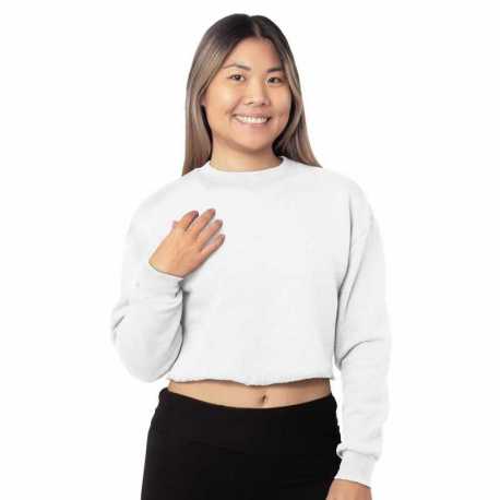 Bayside 7725 Ladies Crop Crewneck