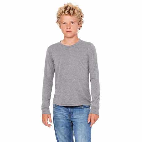 Bella + Canvas 3513Y Youth Triblend Long-Sleeve T-Shirt