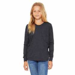 Bella + Canvas 3501YCV Youth Heather CVC Long-Sleeve T-Shirt