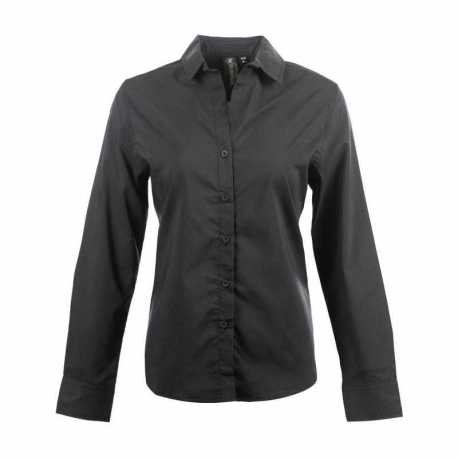 Burnside B5291 Ladies Stretched Poplin