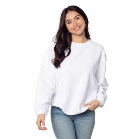 chicka-d 443CK Ladies Corded Crew Sweatshirt