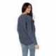 chicka-d 443CK Ladies Corded Crew Sweatshirt