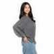 chicka-d 443CK Ladies Corded Crew Sweatshirt