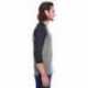 Threadfast Apparel 302G Unisex Triblend Three-Quarter Sleeve Raglan